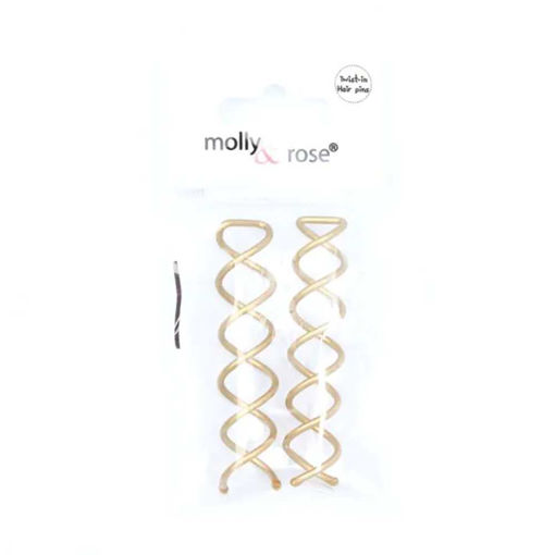Picture of HAIR GRIPS BLONDE TWIST 55MM
